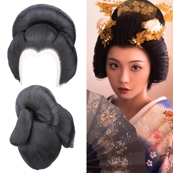 Japon Geyşa saç aksesuarları Ürünleri Kadınlar İçin Geleneksel Kmono Saç Klasik Fotoğraf Postiş Antik Bayan Cosplay