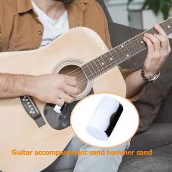 Mini Gitar Ukulele Kum Shaker Çekiç Giymek Parmak Maracas Cabasa Ritim Taşınabilir Parmak Yüzük Enstrüman Malzemeleri