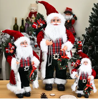 2022 Yeni Yaratıcı Noel Baba 30/45/60cm Merry Christmas Süslemeleri Ev için çocuk Yeni Yıl Oyuncak Hediye Ev Dekor