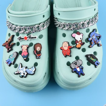 Yeni Gelmesi Şarkı Croc Ayakkabı Takılar çocuk Güzel Karikatür Ayakkabı Süslemeleri Erkek Kız Gençler doğum günü hediyesi Bileklik Aksesuarları