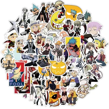 10/30/50/100 adet Soul Eater Anime Çıkartmalar Karikatür Graffiti Çıkartması Oyuncak Çocuklar İçin DIY Su Geçirmez Dizüstü Bagaj Telefon Kask Sticker