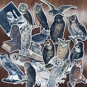 Baykuş Çıkartmalar Vintage Önemsiz Günlüğü Seyahat Planlayıcısı Sticker Deco Etiket Scrapbooking Albümü Kawaii Çıkartmaları