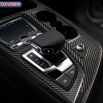 Audi için Q7 aksesuarları 2016 2018 LHD RHD Araba tasarım Iç Karbon Fiber Çıkartmalar Kapı Dişli Paneli direksiyon Dekorasyon