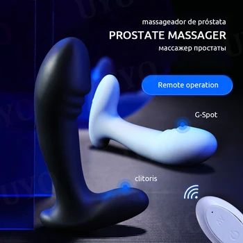 prostat masaj aleti erkekler için vibratör 10 frekans titreşim anal plug uzaktan kumanda anal vibratör seks oyuncakları kadın vibrador anal