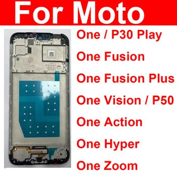 Motorola Moto Bir Fusion Plus Bir Vizyon Bir Eylem Bir Hiper Bir Zoom LCD Orta Konut Çerçeve LCD Orta krom çerçeve