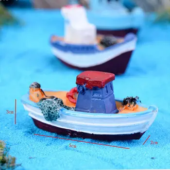 Balıkçı Teknesi Gemi Oyuncak Zanaat Ev Masa Dekorasyon 2 * 3 * 5 cm Minyatür Mini Modeli Evrensel Sıcak 2018 Güzel Satış
