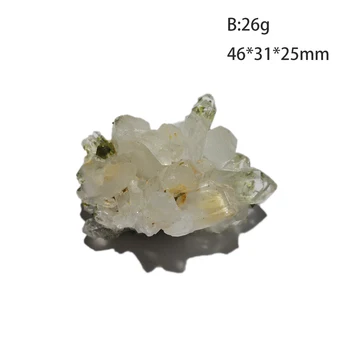C4 - 3J 100 % Doğal Bahçe Kuvars Prehnit Epidot mineral örneği Taşlar ve kristaller Ücretsiz Kargo