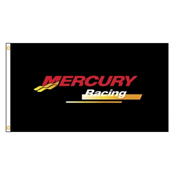 Mercury yarış 90x150cm Polyester baskılı bayrak araba afiş kapalı açık dekorasyon için