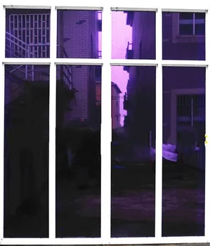 Mor Gümüş Yalıtım pencere filmi Güneş Yansıtıcı Tek Yönlü Ayna renkli pencere Sticker Ev ve ofis dekor için Uzunluk 200cm