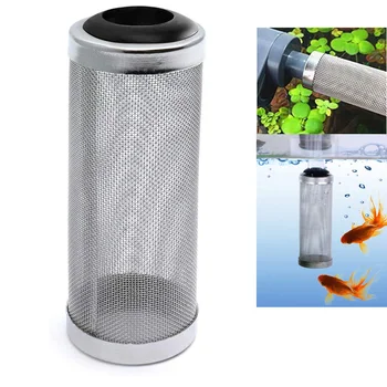 Akvaryum filtresi Paslanmaz Çelik balık tankı filtre süzgeç Emme Giriş Korumak Balık Karides Guard Karides Ağları Akvaryum Aksesuarla