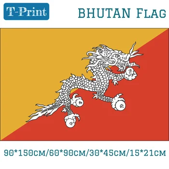 Butan Ulusal Bayrak 3*5ft Uçan Bayraklar Pirinç Grommets 30*45 cm Araba Bayrağı 15 * 21 cm 90 * 150 cm 60 * 90 cm Ülkeler