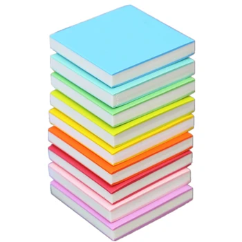 10 adet / paket 5x5x0. 8cm Kare DIY Scrapbooking Lastik Damga Renk Sandviç Kauçuk Tuğla Çocuklar Pullar Sanat Silgi Temizle Damga