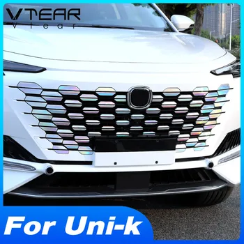 Vtear Ön İzgara Sticker Dekorasyon Araba Güzel Dış Detaylar Kapak Aksesuarları Styling Parçaları Changan Uni-k Unik 2022