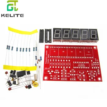 1 grup DIY Kitleri RF 1Hz-50 MHz Kristal Osilatör Frekans metre sayacı Dijital LED tester ölçer