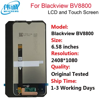 6.58 inç Blackview BV8800 LCD ekran ve dokunmatik ekranlı sayısallaştırıcı grup BV8800 Ekran Değiştirme LCD Sensör Parçaları
