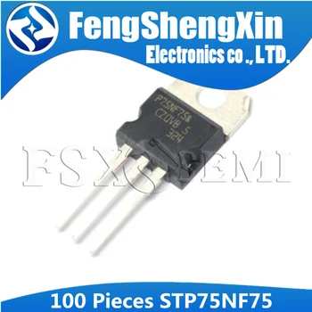 100 adet / grup STP75NF75 TO-220 P75NF75 75N75 N Kanallı MOSFET Transistör