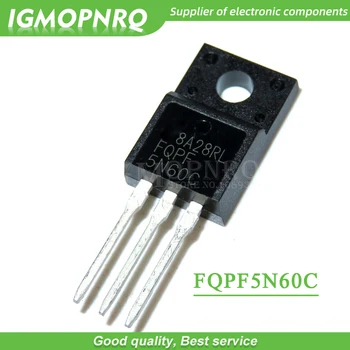 10 adet / grup FQPF5N60C 5N60C 5N60 MOSFET N-CH 600V 4.5 A TO-220F Yeni Orijinal