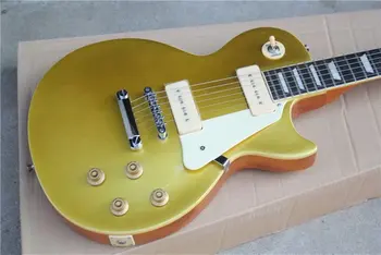 Ücretsiz kargo yeni Goldtop Altın üst standart Elektro Gitar Gülağacı klavye P90 Pickup 2