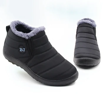 Erkek Botları Hafif Kış Ayakkabı Erkekler İçin Kar Botları Su Geçirmez Kış Ayakkabı Artı Boyutu 47 Üzerinde Kayma Unisex Ayak Bileği Kışlık Botlar