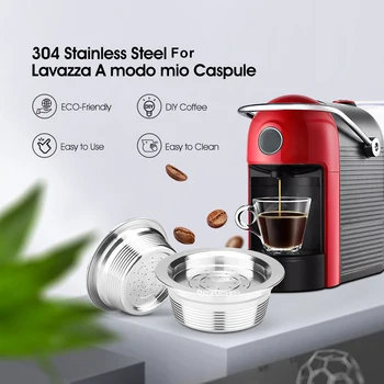 ICafilasStainless Çelik Lavazaa İçin bir modo mio Kullanımlık Kahve Kapsül Filtre İçin Lavazzaa Jolie & LM3100 ESPRIA