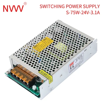 NVVV 6.25 A 12 V 75 W güç kaynağı adaptörü trafo AC 110 V 220 V DC 24 V 15 V 18 V tek çıkış Led şerit ışık için