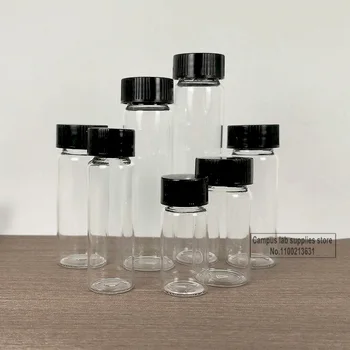 Laboratuvar 2ml 100ml Temizle Düşük Borosilikat Tıbbi Cam Vidalı Reaktif örnek şişesi Kimyasal Deney için