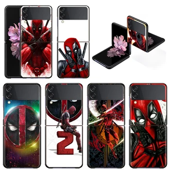 Marvel Kahraman Deadpool Için Samsung Galaxy Z Flip4 Z Flip3 5G 6.7 