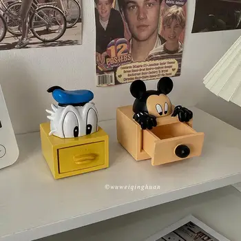 Disney Karikatür saklama kutusu Dikiş Mickey Mouse Donald Ördek Winnie The Pooh Ev Dekorasyon Mücevher Kutusu Anime Bebek Süsleri