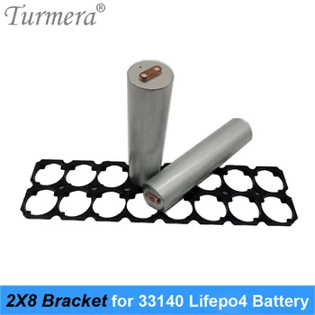 Turmera 2X8 33140 3.2 V 15Ah Lifepo4 Pil Braketi Tutucu Plastik Çapı 33.4 mm Pil Paketi için Güneş Enerjisi Depolama Sistemi