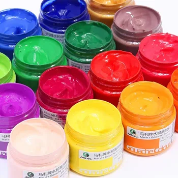 LLD 100ML Suluboya Pigment Taşınabilir Konserve Guaj Boya Pigment Acemi Çizim Su Renk Wasserfarben Sanat Malzemeleri