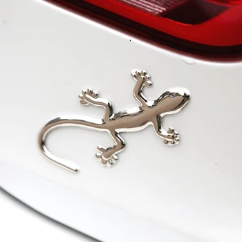 2 ADET Gecko Kertenkele Araba Sticker Motosiklet 3D Sticker Çıkartma Su Geçirmez Yansıtıcı Çıkartmalar Araba tasarım Araba aksesuarları çıkartmalar