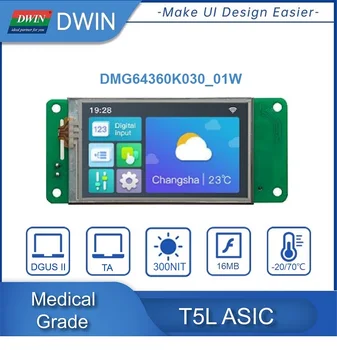 DWIN 3.0 inç IPS Tıbbi Sınıf Akıllı Ekran Dokunmatik Seri Ekran DMG64360K030_01W