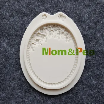 Anne ve Bezelye MPB0020 Ayna Şekilli silikon kalıp Kek Dekorasyon Fondan Kek 3D Kalıp Gıda Sınıfı