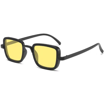 Vintage Steampunk Güneş Gözlüğü Erkekler 2021 Retro pc Kare Gözlük Moda Marka güneş gözlüğü Shades Kadınlar İçin