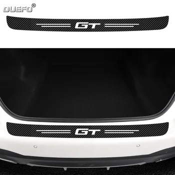 Araba Arka Tampon Dekorasyon Su Geçirmez Çıkartma Gövde Plaka Karbon Fiber Sticker BMW GT 3 5 6 Serisi F34 F07 E63