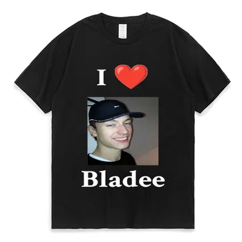 Ben Kalp Bladee T Shirt erkek kadın Yeni Müzik Albümü Grafik Baskı T-Shirt Hip Hop Harajuku Streetwear Kısa Kollu Tee Gömlek