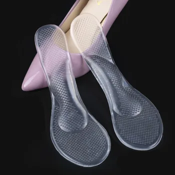 1 Çift Kaymaz Kadın Jel 3/4 uzunluk Kemer Desteği kaymaz Masaj Metatarsal Yastık Ortopedik yüksek topuklu tabanlık ayakkabı