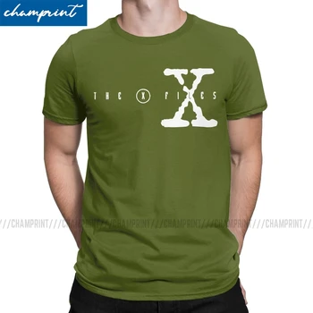 Erkek X Dosyaları Scully Mulder Ufo Yabancılar TV T Shirt Elbise Mizah Kısa Kollu Yuvarlak Yaka Tee Gömlek Artı Boyutu T-Shirt