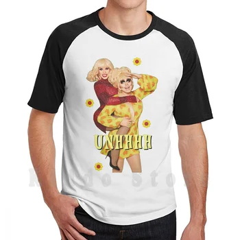 Unhhhh T Shirt Baskı Erkekler Için Pamuk Yeni serin tişört Unhhhh Trixie Mattel Katya Zamolodchikova Zamo Rpdr Rupauls Sürükle Yarış