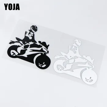 YOJA 14.8X14. 9CM Motociclista Biker Vinil Çıkartması Araba Ve Motosiklet Sticker Dekorasyon ZT4-0222