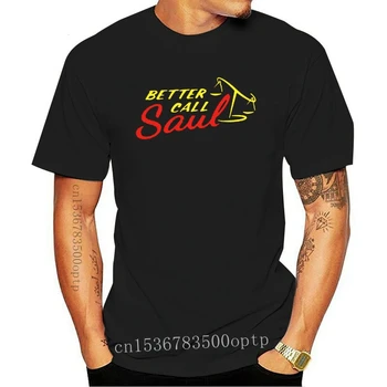 Yeni Better Call Saul Logo Erkek siyah tişört Boyutu S M L XL 2XL 3XL