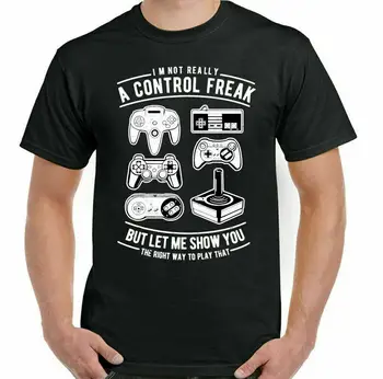 Oyun T-Shirt Kontrol Ucube Erkek Komik Retro Video Oyunu