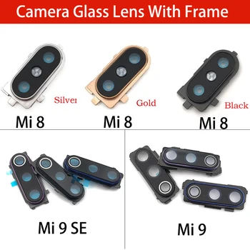 Arka Kamera Cam Xiaomi Not 10 / Mi 8 Mi8 Mi9 Mi 9 SE Lite Mi 10 Mi10 Pro Arka Kamera Lens Cam Çerçeve Onarım Parçaları İle
