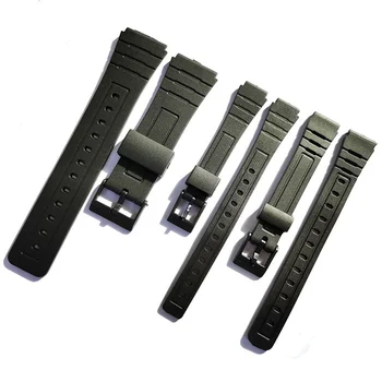 Yumuşak Silikon Kordonlu Saat Casio 16mm 18mm 20mm Kol Saatleri Evrensel Siyah Kayış Erkekler İçin Bileklik Kemer Bandı Dayanıklı Bilezik