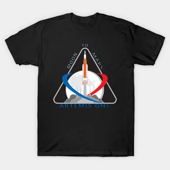 Ay'dan Mars'a, Artemis Misyonu Bir Tişört. Yaz Pamuk Kısa Kollu O-Boyun Erkek T Shirt Yeni S-3XL