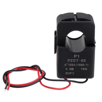 PZCT-02 Bölünmüş Çekirdek Akım Bobin Sensörü 100A Amp Enerji Ölçer Ölçüm Bina Elektrik Tüketimi