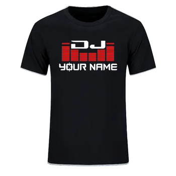 Özel Kişiselleştirilmiş Soyadı Dıy T-shirt Erkek Kadın DJ Adınız T Shirt Hip Hop Tişört Pamuk Yaz Adam En Tees AB Boyutu