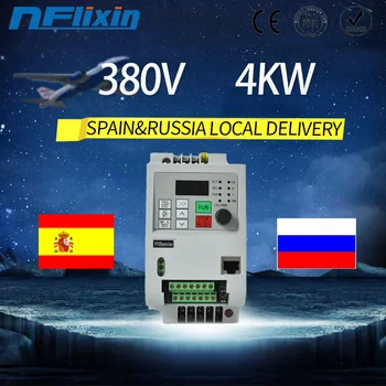 Sıcak ! NFLIXIN VFD 380 4KW ispanya değişken frekanslı mekanizma 3 Fazlı hız kontrol inverteri Motor VFD İnvertör
