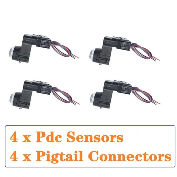 9677782977 PDC Park Geri Vites Sensörü + Kablo Demeti Konnektörü Citroen C3 DS3 Peugeot 3008 5008 OE # 9677782980, 9664027977