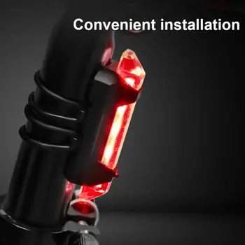 LED bisiklet kuyruk ışık USB şarj edilebilir dağ bisikleti emniyet uyarı ön ve arka yanıp sönen ışıklar gece sürme aksesuarları